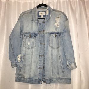 Forever 21 Distressed Jean Jacket